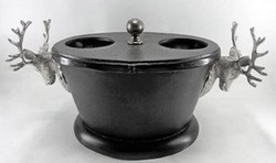 4251549351344 - Luxus Aluminium WeinkÃ¼hler Schwarz   Silber 35 x 25 x H 20 cm - Luxus Accessoires