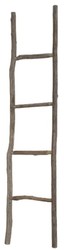 4251549351986 - Landhausstil Deko Holzleiter Naturfarben 37 x 4 x H 160 cm - Handgefertigte Leiter mit 4 Sprossen 4251549351986 - Landhausstil Deko Holzleiter Naturfarben 37 x 4 x H 160 cm - Handgefertigte Leiter mit 4 Sprossen