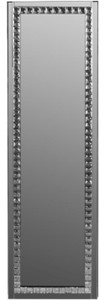 4251549352044 - Luxus Schmuckschrank mit SpiegeltÃ¼r Silber   Schwarz 35 x 9 x H 120 cm - Luxus Kollektion