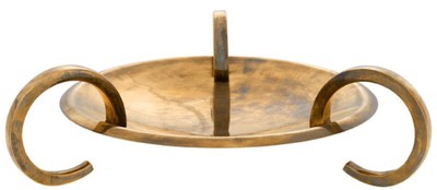 4251549352075 - Luxus Servierteller   Servierschale Vintage Messingfarben Ã 56 x H 145 cm - Hotel & Restaurant Accessoires