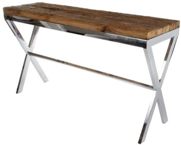 4251549352174 - Luxus Konsole Braun Silber 140 x 40 x H 80 cm - Konsolentisch mit rustikaler Oberfläche und zusätzlicher Glasplatte 4251549352174 - Luxus Konsole Braun Silber 140 x 40 x H 80 cm - Konsolentisch mit rustikaler Oberfläche und zusätzlicher Glasplatte