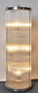 4251549352464 - Wohnzimmer Stehleuchte Silber Ã 32 x H 100 cm - Runde Luxus Stehlampe