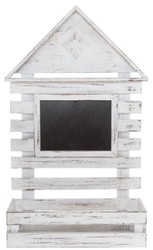 4251549352617 - Landhausstil Shabby Chic Wandhängeschrank Antik Weià 60 x 21 x H 38 cm - Handgefertigter Hängeschrank mit Kreidetafel 4251549352617 - Landhausstil Shabby Chic Wandhängeschrank Antik Weià 60 x 21 x H 38 cm - Handgefertigter Hängeschrank mit Kreidetafel