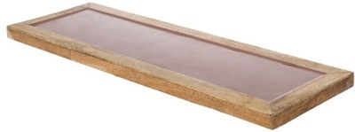 4251549352815 - Luxus Holz Keramik Deko Tablett Naturfaben Rosa 17 x 6 x H 2 cm - Deko Accessoires 4251549352815 - Luxus Holz Keramik Deko Tablett Naturfaben Rosa 17 x 6 x H 2 cm - Deko Accessoires