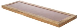 4251549352815 - Luxus Holz Keramik Deko Tablett Naturfaben Rosa 17 x 6 x H 2 cm - Deko Accessoires 4251549352815 - Luxus Holz Keramik Deko Tablett Naturfaben Rosa 17 x 6 x H 2 cm - Deko Accessoires