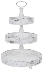 4251549352914 - Landhausstil Shabby Chic Etagere 3-Stufig Antik Weià à 40 x H 66 cm - Gastronomie Accessoires 4251549352914 - Landhausstil Shabby Chic Etagere 3-Stufig Antik Weià à 40 x H 66 cm - Gastronomie Accessoires