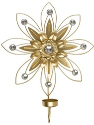 4251549352952 - Designer Wandkerzenhalter 4er Set Gold 26 x 6 x H 32 cm - Dekorative Wanddeko 4251549352952 - Designer Wandkerzenhalter 4er Set Gold 26 x 6 x H 32 cm - Dekorative Wanddeko