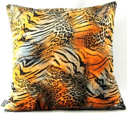 4251549353171 - Luxus Kissen Las Vegas Leo Mehrfarbig 45 x 45 cm - Feinster Samtstoff - Luxus QualitÃ¤t