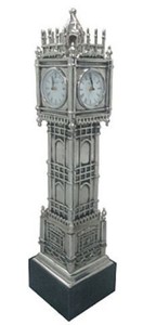 4251549353577 - Luxus Standuhr Tower Silber   Schwarz 20 x 20 x H 85 cm - Luxus Deko Accessoires