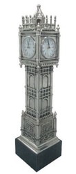 4251549353577 - Luxus Standuhr Tower Silber   Schwarz 20 x 20 x H 85 cm - Luxus Deko Accessoires