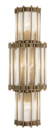 4251549354116 - Luxus Wandleuchte Antik Messingfarben 225 x 15 x H 65 cm - Wohnzimmerlampe
