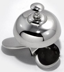 4251549354468 - Designer Tischglocke Propeller Silber   Schwarz Ã 12 x H 10 cm - Tischklingel - Service Glocke - Hotel & Gastronomie Accessoires