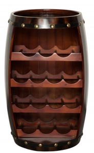 4251549354727 - Bar Weinschrank Bartisch aus Tanne Massivholz fÃ¼r 14 Flaschen - HolzfaÃ WeinfaÃ FaÃmÃ¶bel FaÃschrank Hotel & Restaurant Einrichtung MÃ¶bel Tisch