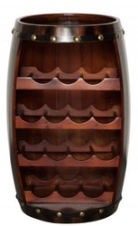 4251549354727 - Bar Weinschrank Bartisch aus Tanne Massivholz fÃ¼r 14 Flaschen - HolzfaÃ WeinfaÃ FaÃmÃ¶bel FaÃschrank Hotel & Restaurant Einrichtung MÃ¶bel Tisch