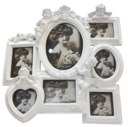 4251549354963 - Barock 7er Bilderrahmen WeiÃ 30 x 5 x H 31 cm - Deko Accessoires im Barockstil