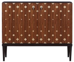 4251549354987 - Luxus Wohnzimmerschrank mit 2 TÃ¼ren Braun   Dunkelbraun   Schwarz 125 x 42 x H 107 cm - Luxus WohnzimmermÃ¶bel
