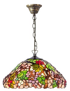 4251549355106 - Luxus Tiffany HÃ¤ngeleuchte Mehrfarbig Ã 40 cm - Handgefertigte Pendelleuchte aus 729 Teilen