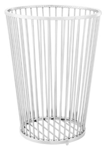 4251549355137 - Luxus Edelstahl WÃ¤schekorb Silber Ã 30 x H 405 cm - Luxus Badezimmer Accessoires
