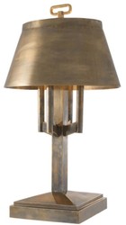 4251549355991 - Luxus Tischleuchte Vintage Messingfarben Ã 52 x H 85 cm - Hotel & Restaurant Tischlampe
