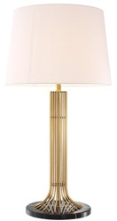 4251549356028 - Luxus Tischleuchte Gold   Schwarz   WeiÃ Ã 45 x H 86 cm - Designer Lampe mit Lampenschirm