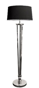 4251549356394 - Luxus Stehleuchte Silber   Schwarz Ã 30 x H 155 cm - WohnzimmermÃ¶bel