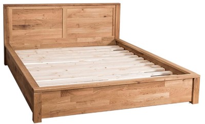 4251549356943 - Landhausstil Eichenholz Bett Naturfarben 180 x 200 cm - SchlafzimmermÃ¶bel im Landhausstil