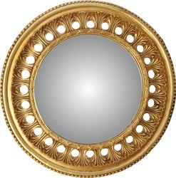 4251549357056 - Barock Wandspiegel Rund Antik Gold Durchmesser ca 82 cm - Antik Look