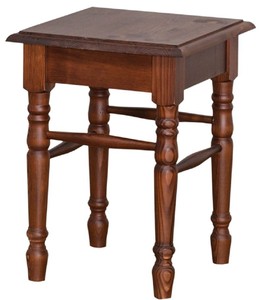 4251549357094 - Landhausstil Hocker Braun 35 x 35 x H 45 cm - Landhausstil MÃ¶bel