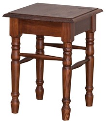 4251549357094 - Landhausstil Hocker Braun 35 x 35 x H 45 cm - Landhausstil MÃ¶bel