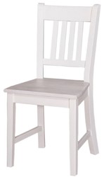4251549357100 - Landhausstil Esszimmerstuhl WeiÃ 47 x 39 x H 92 cm - Massivholz KÃ¼chenstuhl im Landhausstil