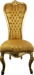 4251549357155 - Barock Thron Stuhl Queen Anne Gold Muster Gold - Hochlehnstuhl - Hochlehner 4251549357155 - Barock Thron Stuhl Queen Anne Gold Muster Gold - Hochlehnstuhl - Hochlehner