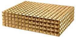 4251549357179 - Luxus Schmuckschatulle   Schmuckkasten mit Deckel Gold 40 x 30 x H 10 cm - Luxus Accessoires