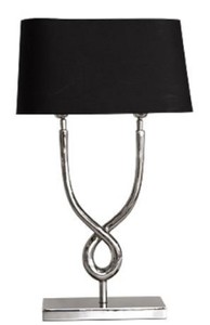 Casa Padrino Lampada Da Tavolo Di Design Argento Nero 31 X 13 X H 55 Cm Lampada Da Tavolo Per Soggiorno Di Lusso