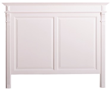 4251549357407 - Landhausstil Massivholz Bett-Kopfteil WeiÃ 160 x H 126 cm - SchlafzimmermÃ¶bel im Landhausstil