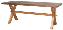 4251549357452 - Landhausstil Massivholz Esstisch   KÃ¼chentisch Braun 210 x 90 x H 78 cm - Landhausstil KÃ¼chenmÃ¶bel