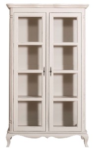Casa Padrino Country Style Display Cabinet Antique Light Gray 112