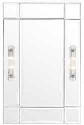 4251549357711 - Luxus Wandspiegel mit Licht Silber 90 x 13 x H 140 cm - Luxus QualitÃ¤t
