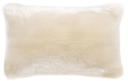 4251549358039 - Luxus Kunstfell Kissen WeiÃ 60 x 40 cm - Wohnzimmer Deko Accessoires