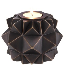 4251549358299 - Luxus Messing Teelichthalter Bronze Ã 13 x H 9 cm - Deko Accessoires