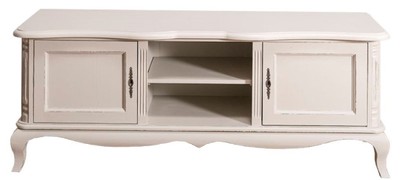 4251549358374 - Landhausstil Sideboard mit 2 TÃ¼ren Antik Hellgrau 158 x 48 x H 60 cm - Landhausstil WohnzimmermÃ¶bel