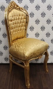 4251549358480 - Barock Esszimmer Stuhl Gold Muster   Gold - Antik Stil  Barock MÃ¶bel