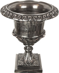 4251549358527 - Barock Blumentopf   Pflanzentopf Antik Silber Ã 34 x H 585 cm - Aluminium BlumengefÃ¤Ã PflanzkÃ¼bel im Antik Stil