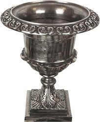 4251549358527 - Barock Blumentopf   Pflanzentopf Antik Silber Ã 34 x H 585 cm - Aluminium BlumengefÃ¤Ã PflanzkÃ¼bel im Antik Stil