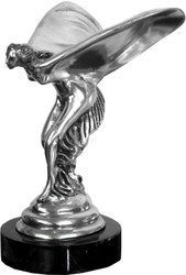 4251549358596 - Luxus Bronze Skulptur Lady with Wings Silber Schwarz 15 x 17 x H 21 cm - Edle Bronzefigur mit Marmorsockel 4251549358596 - Luxus Bronze Skulptur Lady with Wings Silber Schwarz 15 x 17 x H 21 cm - Edle Bronzefigur mit Marmorsockel