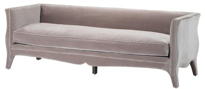 4251549358626 - Wohnzimmer Sofa Grau 225 x 79 x H 75 cm - Luxus Samtsofa
