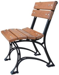 4251549358909 - Jugendstil Gartenstuhl Braun   Schwarz 48 x 48 x H 75 cm - Luxus GartenmÃ¶bel