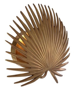 4251549358947 - Designer Wandleuchte Vintage Messingfarben 34 x 145 x H 32 cm - Hotel & Restaurant Wandlampe