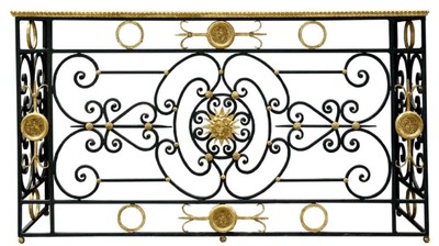 4251549359067 - Luxus Barock Konsole WeiÃ   Schwarz   Antik Gold 172 x 51 x H 95 cm - BarockmÃ¶bel