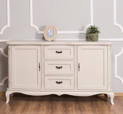 Casa Padrino Landhausstil Sideboard mit 2 Türen und 3 Schubladen