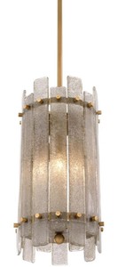 4251549359104 - Kronleuchter Antik Messingfarben Ã 27 x H 52 cm - Runder Luxus Kronleuchter mit mundgeblasenem Glas